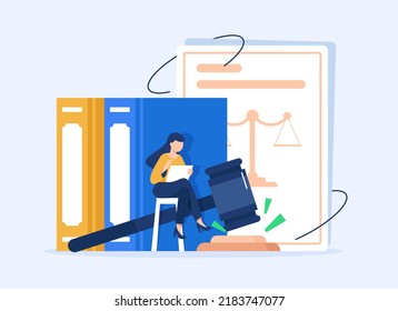 law and justice concept gavel judge books and scales