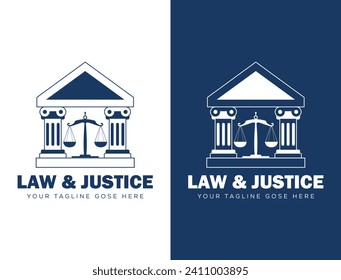 Law And Justice crests and logo emblem