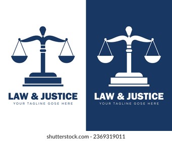 Creadores de leyes y justicia y emblemas de logo