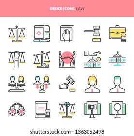 Law and Justice, deuce icons. The illustrations are a vector, colorful, 64x64 pixel perfect files. Crafted with precision and eye for quality.