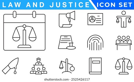 law and justice filled icons set. glyph icons such as finance book, low energy, ingot, keyword, allocation, depressed, corruption, handcuffs, organization chart, ungrowth icon