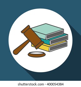 law and justice icon design, vector illustration