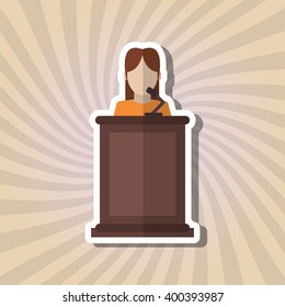 Law and Justice icon design, vector illustration