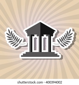 Law and Justice icon design, vector illustration