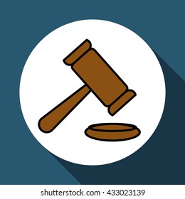 law and justice icon design, vector illustration