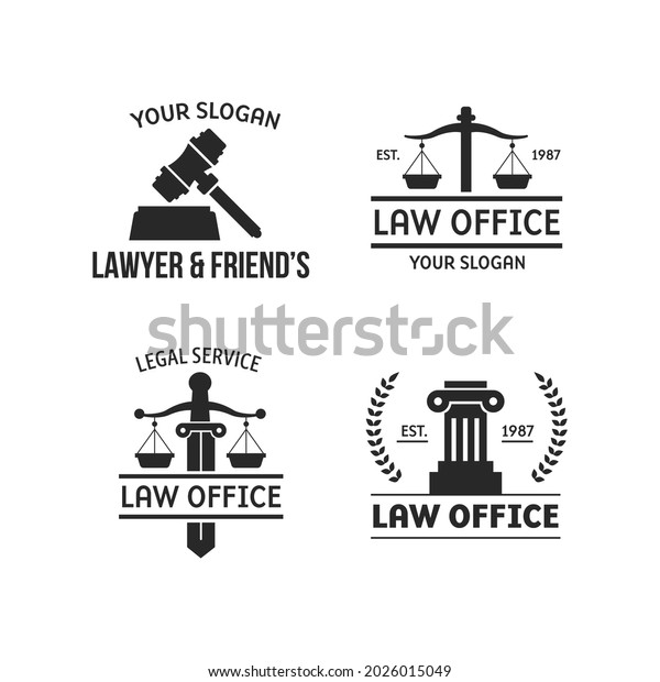 Law and justice icon set suitable for info\
graphics, websites and print\
media