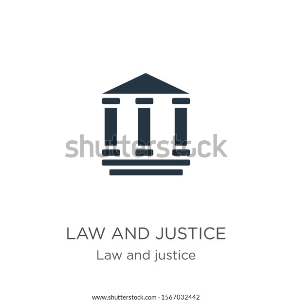 Law and justice icon vector. Trendy flat law and justice\
icon from law and justice collection isolated on white background.\
Vector illustration can be used for web and mobile graphic design,\
logo, 