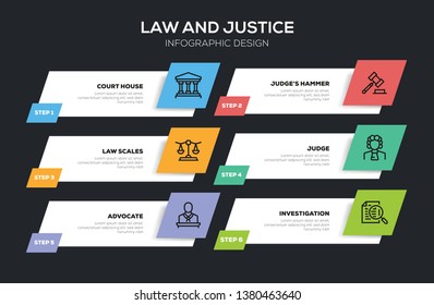 LAW AND JUSTICE INFOGRAPHIC DESIGN