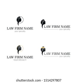Law Justice Lady Logo Vector Design