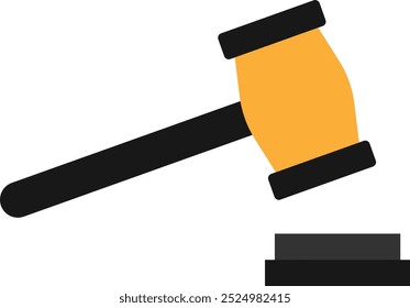 Law Justice Legal Icon Vector Flat Illustration