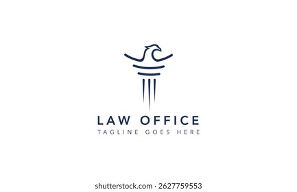 Design do logotipo Lei e Justiça para defensores