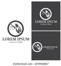 Law Justice Logo Template Vector Illustration 