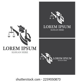 Vorlage für das Logo "Law Justice"Vektorgrafik 