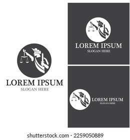 Law Justice Logo Template Vector Illustration 