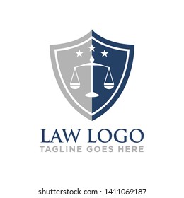 law - justice logo vector design template