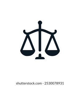 law justice order society logo vector illustration template design