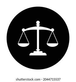 Law Justice Scales Icon Vector Stock Vector (royalty Free) 2044715537 