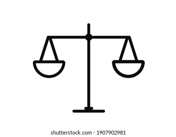 Law justice symbol. Modern simple flat vector for web site or mobile app. vector illustration.