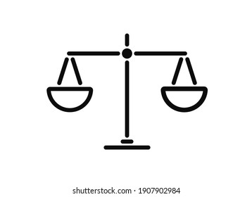Law justice symbol. Modern simple flat vector for web site or mobile app. vector illustration.