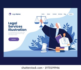 Law, lawyer, justice and law, legal services vector illustration