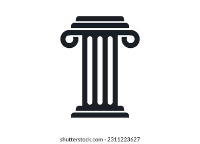 Law legal logo design vector