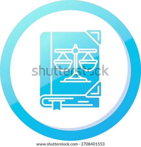 Law Line vector Icon Design