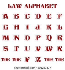 Law logo, Alphabet logo in Law and Attorney business
