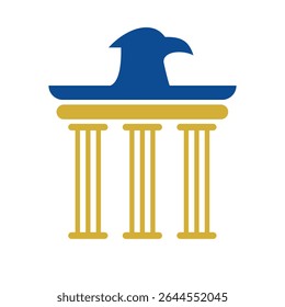 Law Logo Design. Attorney Symbol Vector Template