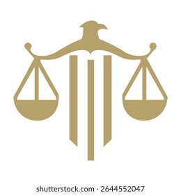 Law Logo Design. Attorney Symbol Vector Template