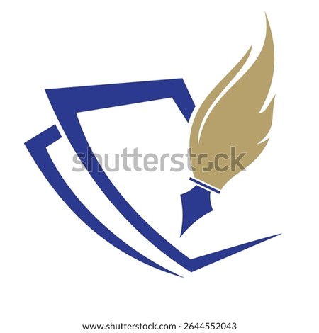 Law Logo Design. Attorney Symbol Vector Template