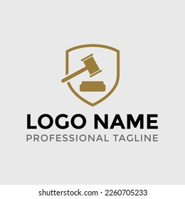 Law logo design concept Template