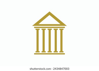 law logo design with creative consept premium vektor