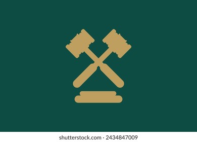 law logo design with creative consept premium vektor