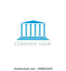 Law logo design with geometry