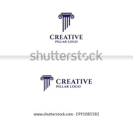 Law Logo with Greece Pillar