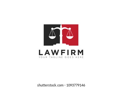 Law logo, icon, symbol design template