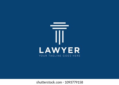 Law logo, icon, symbol design template