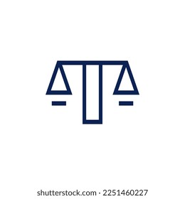 Law logo icon template vector design