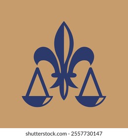 Law logo iconic illustration vector design