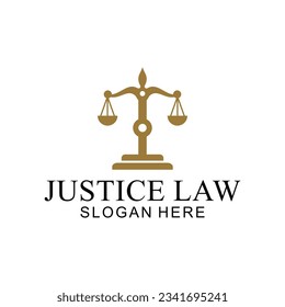 law logo with pillars of justice symbol concept, creative premium of lawyer and law office