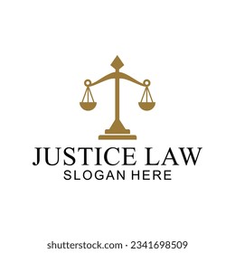 law logo with pillars of justice symbol concept, creative premium of lawyer and law office