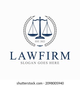 Law logo template. Justice Law Logo Template Vector Illustration design