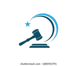 law Logo Template vector icon illustration design