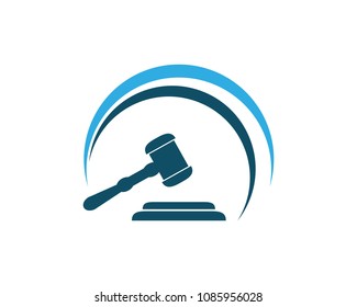 law Logo Template vector icon illustration design