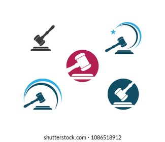 law Logo Template vector icon illustration design