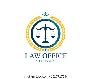 law logo template vector icon design 