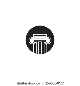 Law logo template vector icon design