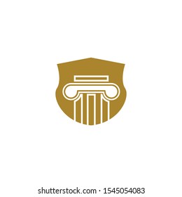 Law logo template vector icon design