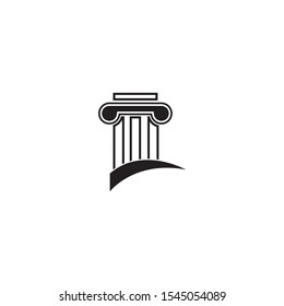 Law logo template vector icon design