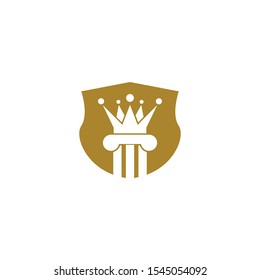 Law logo template vector icon design